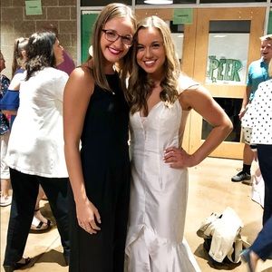 Sherri Hill White Gown - Fitted to a size 2